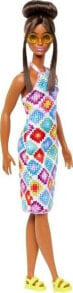 Купить куклы модельные Mattel: Lalka Barbie Mattel Fashionistas w kolorowej, „szydełkowej” sukience HJT07