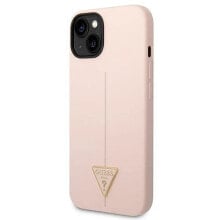 GUESS Guhcp14Ssltgp iPhone 14.15.13 6.1 Silicone Triangle phone case