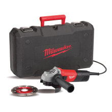 Купить угловые шлифмашинки (болгарки) Milwaukee: Milwaukee AG800-115ED-SET Winkelschleifer IN2 im Koffer