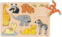 Goki Puzzle with handles - zoo - 212479