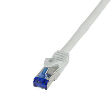 Кабели и разъемы для аудио- и видеотехники logiLink C6A142S - Patchkabel Ultraflex Cat.7-Rohkabel S/FTP grau 50 m - Network - CAT 7 cable/RJ45 plug