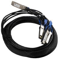 MikroTik XQ+BC0003-XS+ - 3 m - QSFP28 - 4x SFP28 - Male - Black - Chrome - 100 Gbit/s