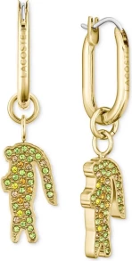 Lacoste multicolor Crystal Crocodile Drop Earrings
