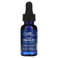Витамин D Life Extension, Жидкий витамин D3, 50 мкг (2000 МЕ), 29,57 мл (1 жидк. Унция)