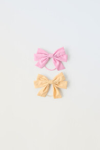 2-pack of scrunchies with bow