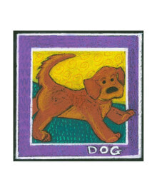 Trademark Global lisa Choate Whimsical Dog Canvas Art - 19.5