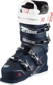 Lange LX 80 Women's Ski Boots, Black Blue/Cyber Red, 23.5 Mondopoint (cm)