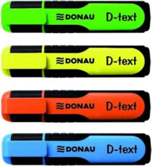 Donau Zakreślacz, textmarker kpl. 4 szt. w etui (14K122X)