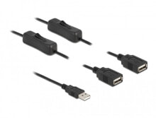 DeLOCK 86803 кабель питания Черный 1 m USB A