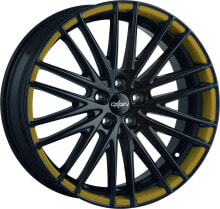 Колесный диск литой Oxigin 19 Oxspoke black foil gold metallic 7.5x17 ET45 - LK5/108 ML63.4