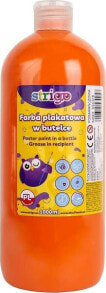 Купить краски для рисования для детей Strigo: Strigo Farba plakatowa STRIGO w butelce, 1000 ml pomarańczowa