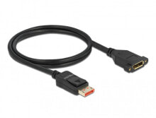 Delock 87095 - 1 m - DisplayPort - DisplayPort - Male - Female - 7680 x 4320 pixels