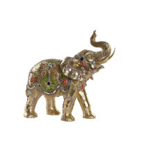 Decorative Figure DKD Home Decor 33 x 15,5 x 31 cm Elephant Golden Colonial