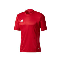 Мужские спортивные футболки Мужская футболка спортивная красная однотонная  Adidas Core 15
