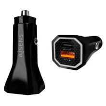 AISENS ASCH-CAR2PQC-BK 38W Car Charger