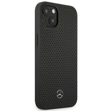 SOURCING Mercedes Mehcp13Mdelbk iPhone 13.14.15 6.1 Leather Perforated phone case