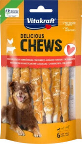 Hundesnack Kaurollen delicous CHEWS mit Huhn (6 Stück) Größe S, 70 g