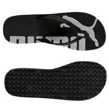 Женские кроссовки мужские вьетнамки черные текстильные пляжные Flip-flops Puma Epic Flip V2 M 360248 03