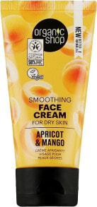 Creme für trockene Haut mit Avocado und Aloe - Organic Shop Smoothing Cream Apricot & Mango