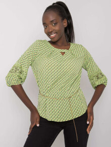 Женские блузки и кофточки Женская блузка с удлиненным рукавом - зеленая Factory Price