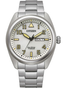 Мужские наручные часы с браслетом мужские наручные часы с серебряным браслетом Citizen BM8560-88XE Eco-Drive Super-Titanium mens 42mm 10ATM