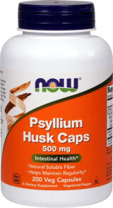 Клетчатка nOW Psyllium Husk Caps -- 500 mg - 200 Capsules