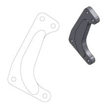 MOTO-MASTER Supermotard Racing 320 mm Yamaha 211034 brake caliper relocating bracket