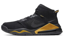Jordan Mars 270 中帮 复古篮球鞋 男款 黑金 / Кроссовки Nike Air Jordan Mars 270 Black Gold (Черный)