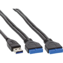 Компьютерные корпуса для игровых ПК InLine 33394O кардридер Внутренний Черный USB 3.2 Gen 1 (3.1 Gen 1)