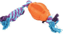 Игрушки для собак Zolux A rugby ball with a rope of 11 cm