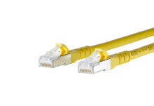 Кабели и разъемы для аудио- и видеотехники METZ CONNECT Cat.6A сетевой кабель 1,5 m Cat6a S/FTP (S-STP) Желтый 1308451577-E