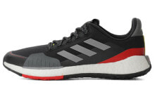 adidas PulseBOOST HD Guard 拼接拼色运动 低帮 跑步鞋 男款 黑灰红 / Кроссовки Adidas PulseBOOST HD Guard FV3124