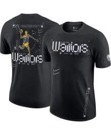 Nike men's Black Golden State Warriors Courtside Air Traffic Control Max90 T-shirt