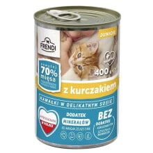 FRENDI Junior with Chicken chunks in delicate sauce wet food for cat 400g