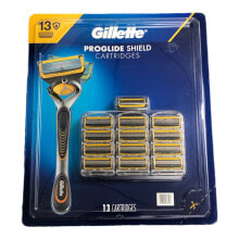 Купить мужские бритвы и лезвия Gillette: Gillette ProGlide Shield Men's Razor Blades, 13 Blade Refills