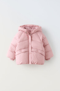 Snap-button quilted coat