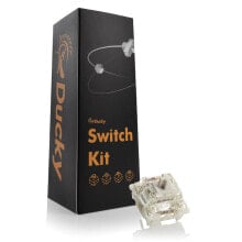 Купить клавиатуры Ducky: Ducky Gateron G Pro White Switches, mechanisch, 3-Pin, linear, MX-Stem, 38g - 110 Stück