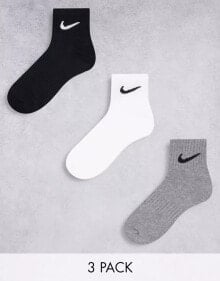 Nike Training – 3er-Pack Unisex-Knöchelsocken in mehreren Farben