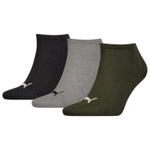 PUMA Plain Short Socks 3 Pairs