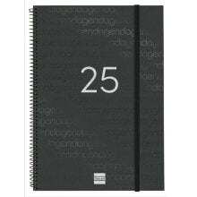 Diary Finocam YEAR Black A4 21 x 29,7 cm 2025