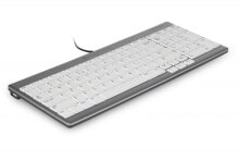 Клавиатуры bakkerElkhuizen UltraBoard 960 клавиатура USB QWERTZ Немецкий Серый, Белый BNEU960SCDE