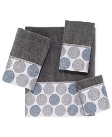 Avanti dotted Circle Bordered Cotton Hand Towel, 16