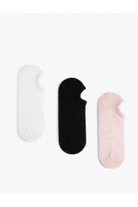 Kadın 3'lü Patik Çorap Seti Çok Renkli