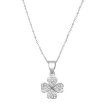 Кулоны и подвески silver necklace with clover leaf AGS1141 / 47