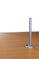 Lindy 450mm Desk Grommet Clamp Pole - Silver - Silver