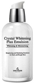 Aufhellende und feuchtigkeitsspendende Gesichtsemulsion gegen Pigmentflecken mit natürlichen Pflanzenextrakten - The Skin House Crystal Whitening Plus Emulsion