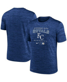 Nike men's Royal Kansas City Royals Authentic Collection Velocity Practice Performance T-shirt