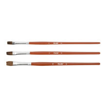 MILAN Blister Pack Of 3 Flat Brushes 121 Serie Nº 6-8 And 10