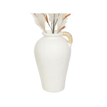 Vase Romimex White Rope Terracotta 27 x 40 x 27 cm With handle