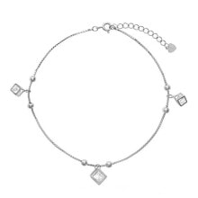 Sparkling Cubic Zirconia Silver Anklet AJNH0003 купить в интернет-магазине